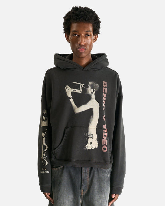 Enfants Riches Deprimes Men Sweaters Benny's Video Hoodie in Faded Black