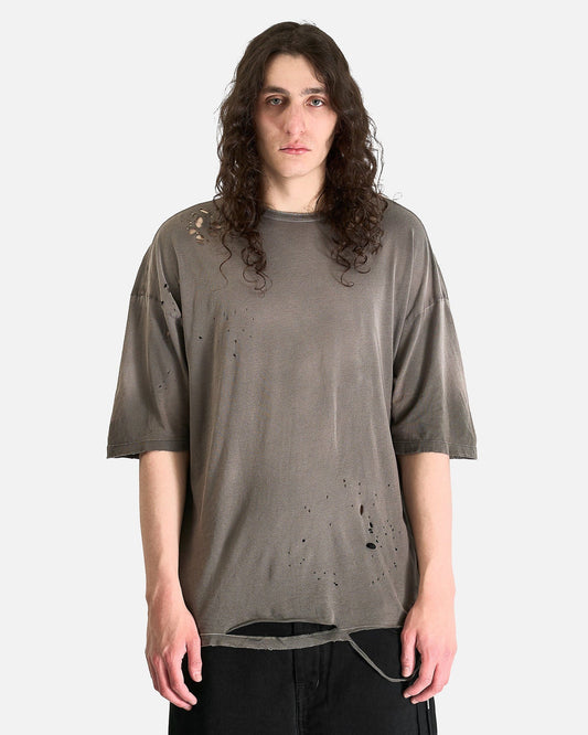 Ann Demeulemeester Men's T-Shirts Dieter High Comfort Fit T-Shirt in Cloudy Grey