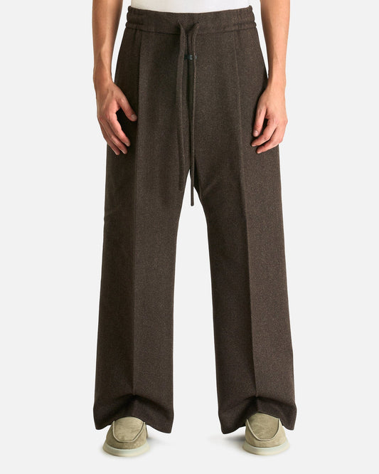 Fear of God Men's Jeans Drawstring Wide Leg Pant in Melange Mocha