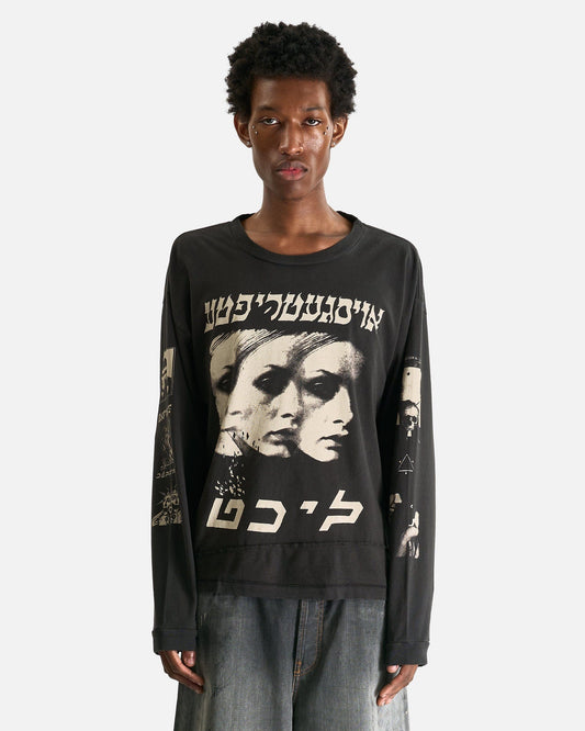 Enfants Riches Deprimes Men's T-Shirts Eulogy LS T-Shirt in Faded Black