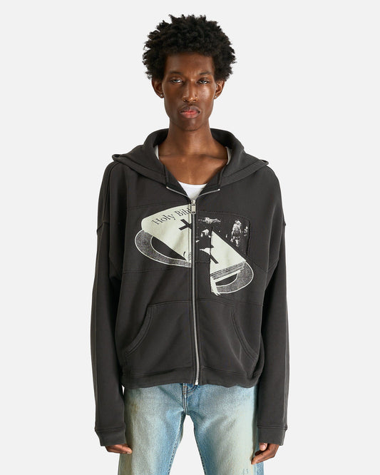 Enfants Riches Deprimes Men's Sweatshirts Holy Bible "Assemblage" Baggy Zip Hoodie in Black