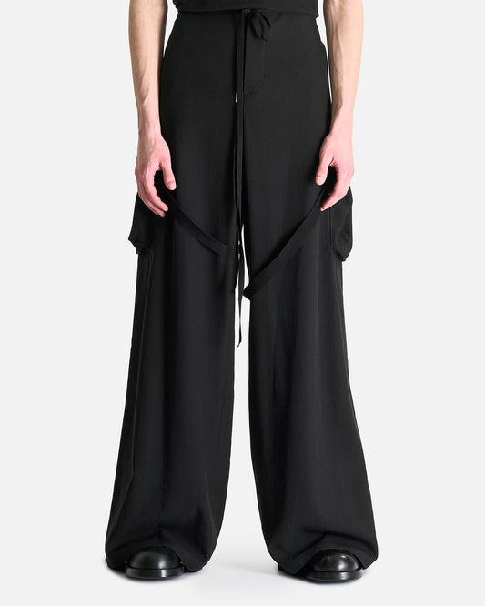 Ann Demeulemeester Men's Pants Iben Cargo Pants in Black