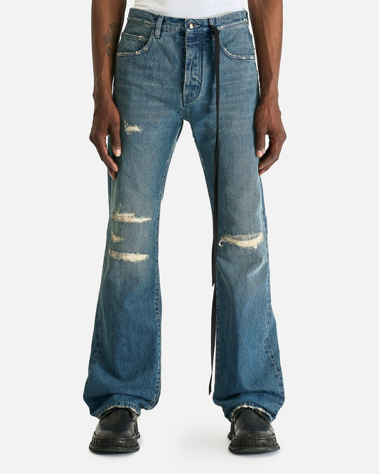 Ann Demeulemeester Men's Pants Jonas 5-Pocket Slim Fit Bootcut in Vintage Blue