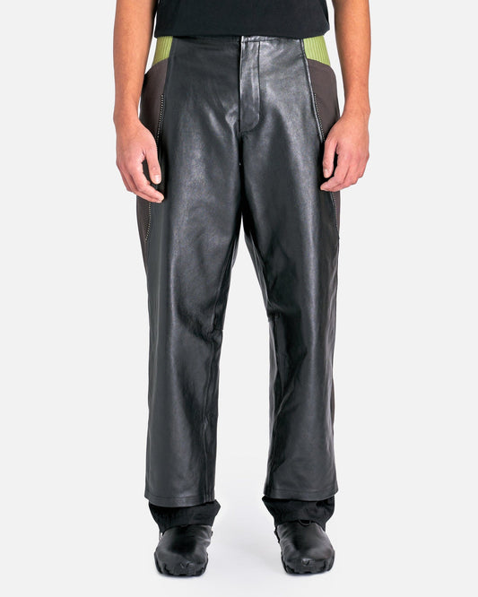 At.Kollektive Men's Pants KIKO KOSTADINOV Milne Trouser in Black/Turtle Green