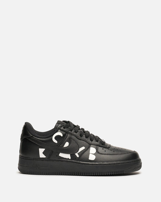 BLACK Comme des Garçons Men's Sneakers Nike Air Force 1 Low in Black