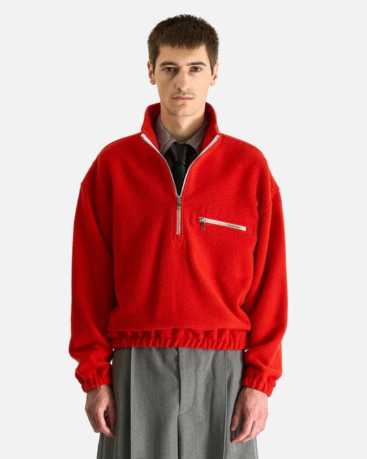 Rier Men Sweaters Polar Fleece in Orange