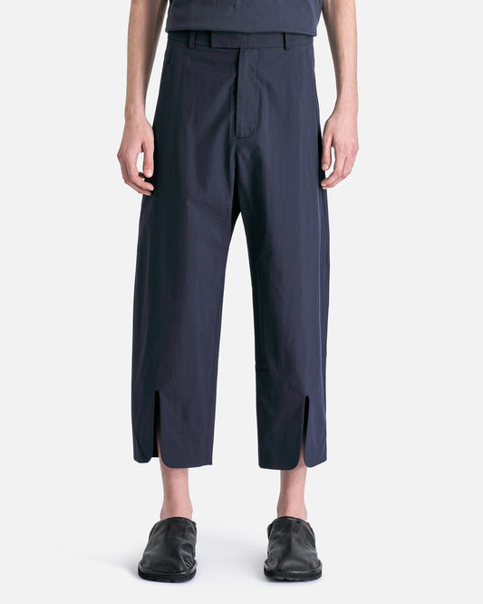 Craig Green Men's Pants Split Hem Trouser in Navy