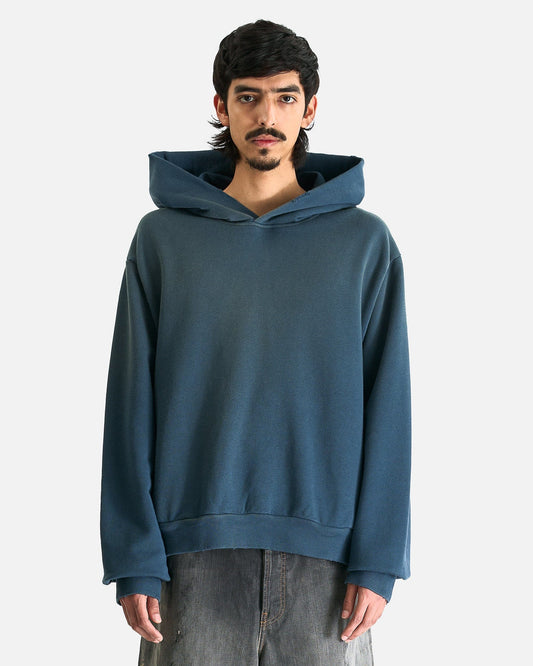 Acne Studios Men Sweaters Vintage Hooded Sweatshirt in Deep Blue
