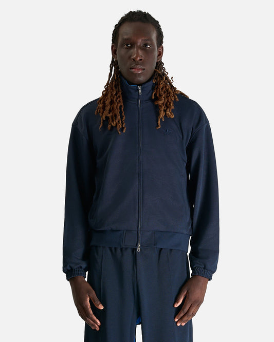 Adidas Men's Jackets Wales Bonner Pique Track Top in Night Navy